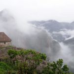 morning mist on the Machu Picchu new world wonder