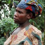 portrait of a twa tribe woman Ruhengeri Rwanda pygmy pygmies
