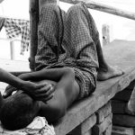 man sleeping in Varanasi India