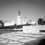 statue of the che guevara at his mausoleum in Cuba