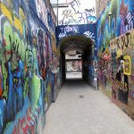 the street of art in Gent Belgium