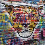 painted wildlife in Werregarenstraat street art in Ghent