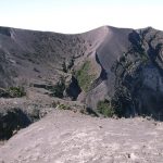 Volcano Poas crater active Costa Rica