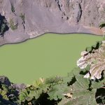Volcano Poas active crater green costa rica travel photographer