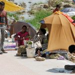 local people selling things at Marble Rock India