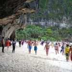 the Maya Bay in Thailand made known by the movie 'The Beach' with Leonardo di Caprio suffered from over tourism and is now closed until at least 2021