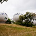 houses in the shape of balls in 's-Hertogenbosch Noord Brabant Netherlands