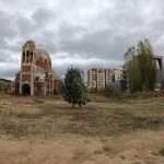 abandonned construction of this serbian orthodox church in Pristina Kosovo