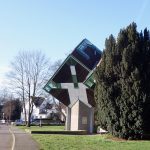 cube houses designed by dutch architect Piet Blom around 1977 before building the ones in Rotterdam