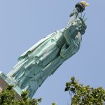 Statue de la Liberté sur Ellis Island à New York USA